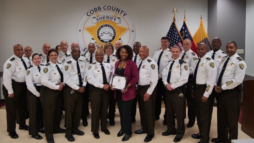 Trinity Carter named Cobb County Sheriff for a Day